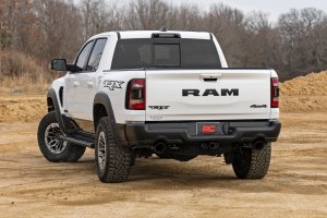 Ram 1500 Running Boards - Rough Country - HD2 Aluminum - Black - '19-'25